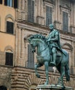 Horse and rider statue florence