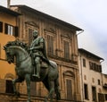 Horse and rider statue florence