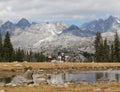 Horse Rider in Wind River Range Royalty Free Stock Photo