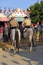 Horse riders at the Sevilla Fair, Spain Royalty Free Stock Photo