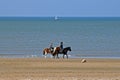 Horse riding at the beach Royalty Free Stock Photo