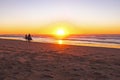 Horse riding on the beach Royalty Free Stock Photo