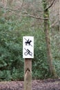 Horse riding sign Royalty Free Stock Photo
