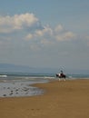 Wales, Sker beach. Royalty Free Stock Photo