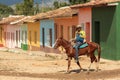 Horse riding in Trinidad, Cuba Royalty Free Stock Photo
