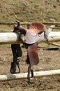 Horse saddle Royalty Free Stock Photo