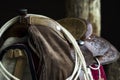 Horse saddle Royalty Free Stock Photo