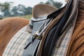 Horse saddled up and ready to ride Royalty Free Stock Photo