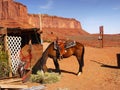 Desert Landscape Horse Arizona, Monument Valley, USA Royalty Free Stock Photo