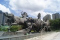 The horse sculpture landscape, in China