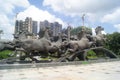 The horse sculpture landscape, in China