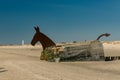 Horse sculpture made of World War II bunker, Blavand, Denmark