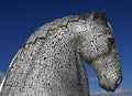 Horse sculptures in Scotland called the Kelpies