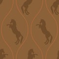 Horse seamless pattern Royalty Free Stock Photo