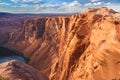 Horse Shoe Bend of Colorado River near Page Arizona USA Royalty Free Stock Photo