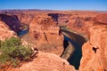 Horse shoe canyon Colorado river Royalty Free Stock Photo