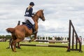 Horse Show Jumping Event. Gymkhana. Royalty Free Stock Photo