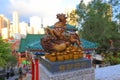 the horse statue at Caishen Palace, Wong Tai Sin Temple HK 18 Sept 2021