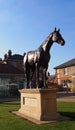 Horse Statue outside the National Centre for Horse Racing and Sporting Art in Newmarket, England