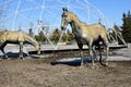 Horse statues in Astana