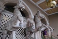 Horse statues, Taj Mahal Palace Hotel in Colaba region of Mumbai in Mumbai Royalty Free Stock Photo