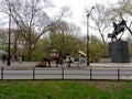 Horse and Carriage Ride in Central Park, NYC, NY, USA Royalty Free Stock Photo