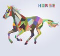 Horse symbol of New Year 2014 Royalty Free Stock Photo