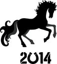 Horse, symbol of 2014 year