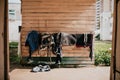 Horse tack for drying