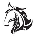 horse tattoo. Vector illustration decorative design