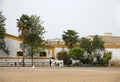 Horse training at Royal Andalusian School of Equestrian Art in Jerez la Flontera