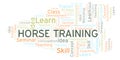 Horse Training word cloud.