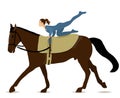 Horse Vaulting Royalty Free Stock Photo