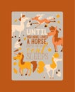 Horse vector animal of horse-breeding or equestrian and horsey equine stallion illustration backdrop animalistic horsy