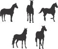 Horse Vector design clipart Royalty Free Stock Photo