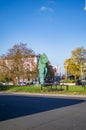 Horse at water statue in hyde park in london