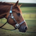 A horse wearing futuristic-looking horse shoes with built-in sensors for performance tracking5