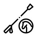 Horse Whip Tool Icon Vector Outline Illustration