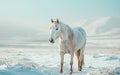 Horse in the wild, wild nature and animals concept Royalty Free Stock Photo