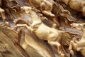 Horse wood carve Royalty Free Stock Photo