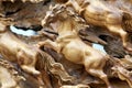 Horse wood carve Royalty Free Stock Photo