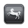 Horse Zodiac icon grey..