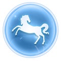 Horse Zodiac icon ice