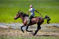 On horseback across the steppe