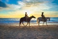 Horseback Riding Beach Royalty Free Stock Photo
