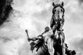 A horseback riding Jan Zizka monument. Prague, Czech Republic