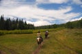 Horseback Riding Through the Rocky Mountains