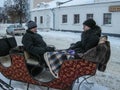 Horseback riding in Russia.