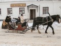 Horseback riding in Russia.