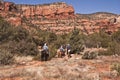 Horseback riding on a Sedona Trail